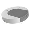 Roboter-Staubsauger, starke Saugkraft, automatisch, per USB wiederaufladbar, Kehrroboter für Keramikfliesen, Hartböden, Grau