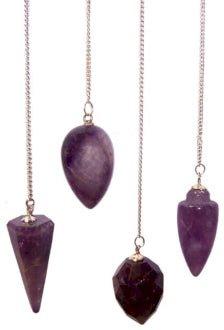Amethyst Crystal Pendulum for Dowsing and Divination