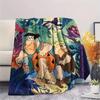 The Flintstones Flannel Blanket, High quality Comfortable for All Seasons, Home Decor, Warmth and Comfort