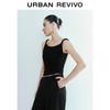 UR Women's Twisted Strap Pleated Sleeveless Knit Top