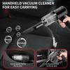 2-in-1 Cordless Car Vacuum, Portable Handheld Blower & Vac, Mini Home Auto Cleaner