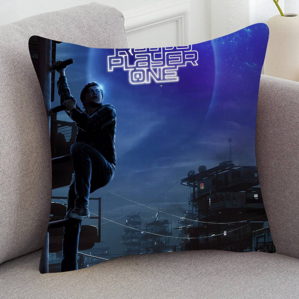 Movie Ready Player One Cute Cartoon Twodimensional Pillowcase Bedroom Sofa Cushion Cover Nap Pillow Cover