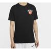 Nike T Shirts Men's Black Crew Neck Moderate Straight Fit CD1287-010