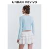UR Women's Sweet Bowknot Openwork Slim-fit Knitted Cardigan