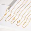 A-Z 26 Letters Initial Necklaces for Women 18k Gold Color Stainless Steel Necklace Rolo Chain Pendants Anniversary Jewelry