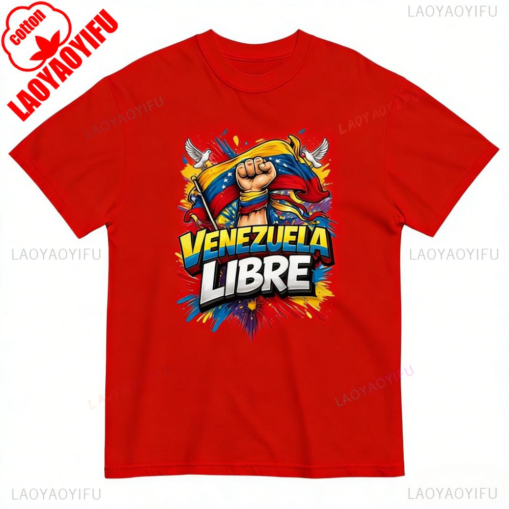 Astra Styles Venezuela Libre TShirt Freedom Venezuela Shirt Protest Activity Attire Unisex Unisex Unisex Streetwear Printed Tops