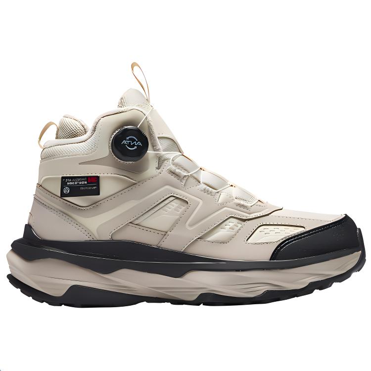 Anta Jumping Ridge 2 High-Top Casual Shoes Men Sneakers Dark-Beige Black 112518965-4