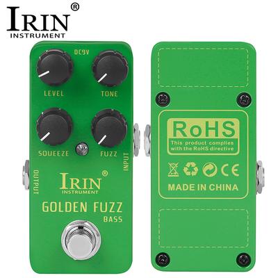 IRIN RS-20 Golden FUZZ Bass Guitar Pedal Deep/Scuzzy Fuzz Electric Bass Guitar Effect Pedal True Bypass Guitar Accessories