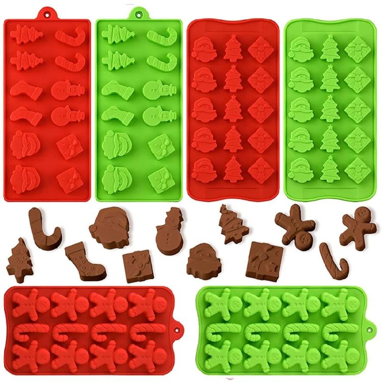 Silicone Mousse Mould Christmas Themed Silicone Material Pudding Chocolate Molds