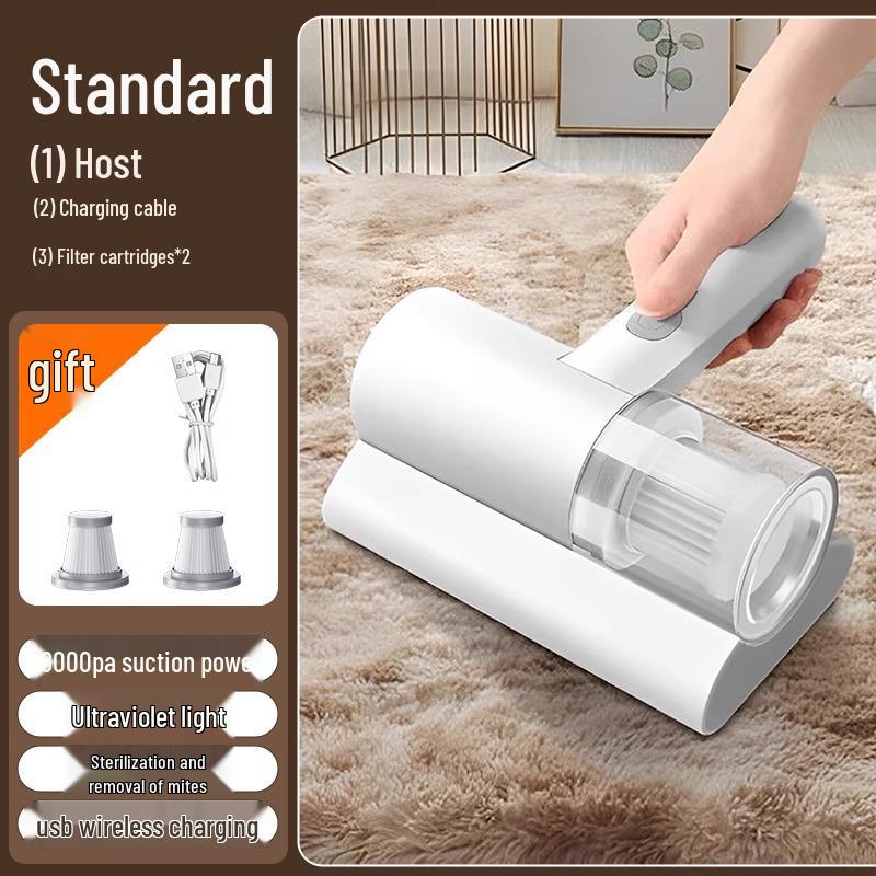 High-Power Wireless UV Vacuum for Mite and Dust Removal