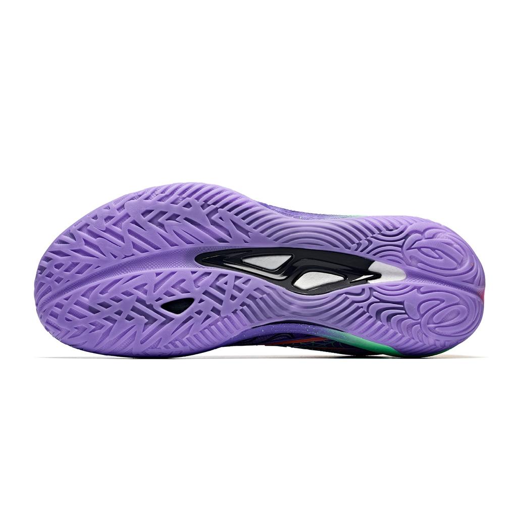 Men's Sneakers ANTA Splash 8 Basketball Shoes Men's Low-top Fluorescent Grape Purple-5
