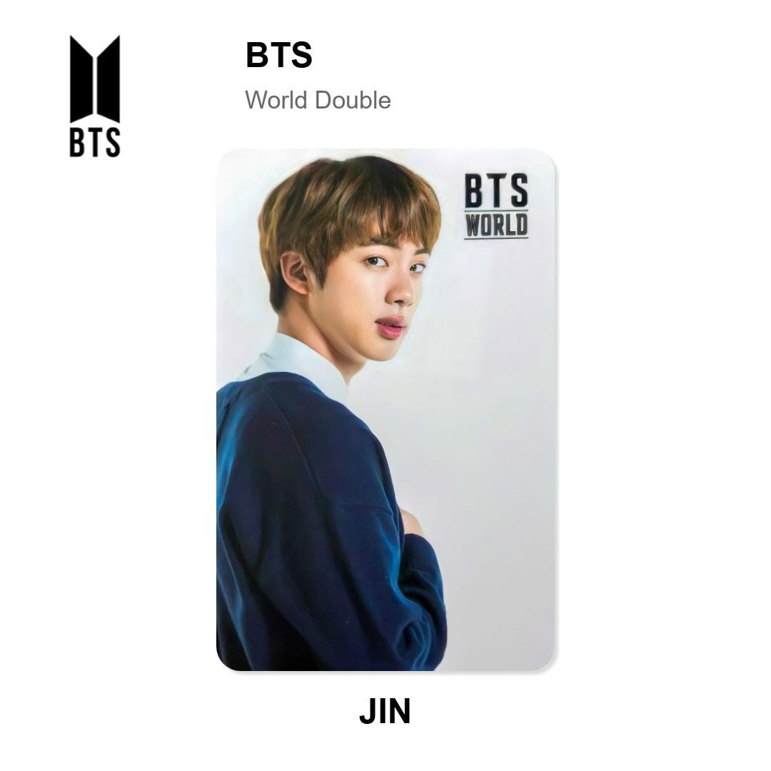 BTS Jin World Double-Sided Official Photocard Jin