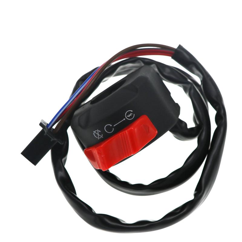 LMoDri Motorbike Handlebar Mount Push Button Start Kill ON OFF Headlight Fog Light Switch 12V Motorcycle