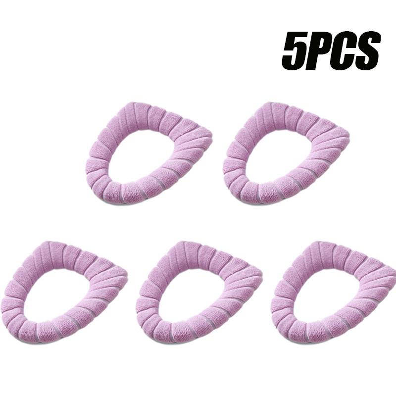 20 pezzi Cuscino per sedile WC per uso domestico Inverno Ispessito Peluche Cuscino per sedile WC Scalda sedile WC Coprisedile per WC