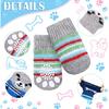 Sadnyy 24 Pcs Dog Socks for Small Medium Large Non Slip Pet Puppy Dog Socks Paw Protectors Outdoor Traction Control for Hot Pavement Hardwood Floor