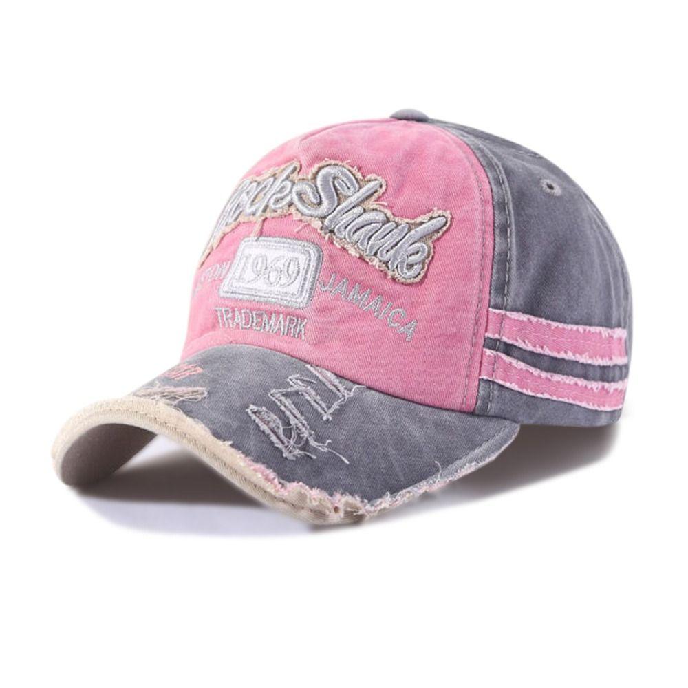Men Women WASHED DENIM Vintage Baseball Hats Distressed Faded Cap Embroidery Baseball Caps Sunscreen Hats