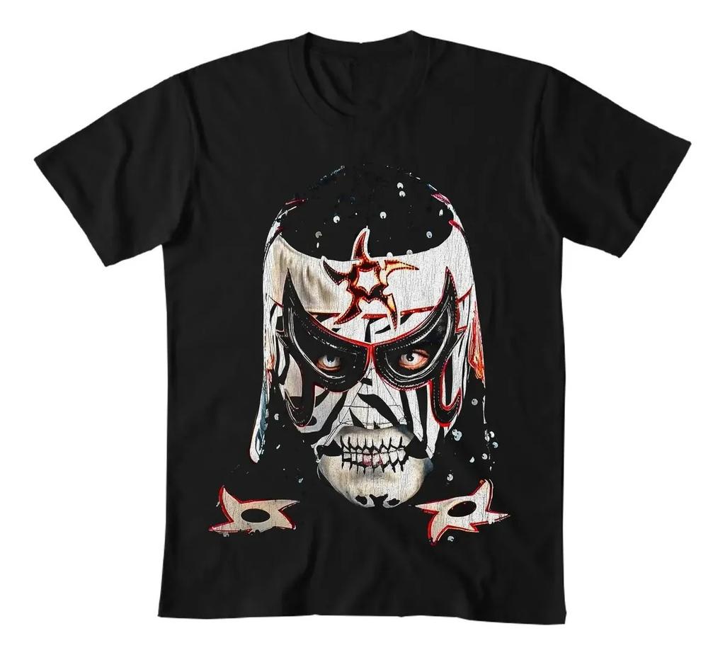 Men Women Masked Wrestler T-Shirt Retro Mexican Wrestling Graphic Streetwear Cotton Short Sleev
