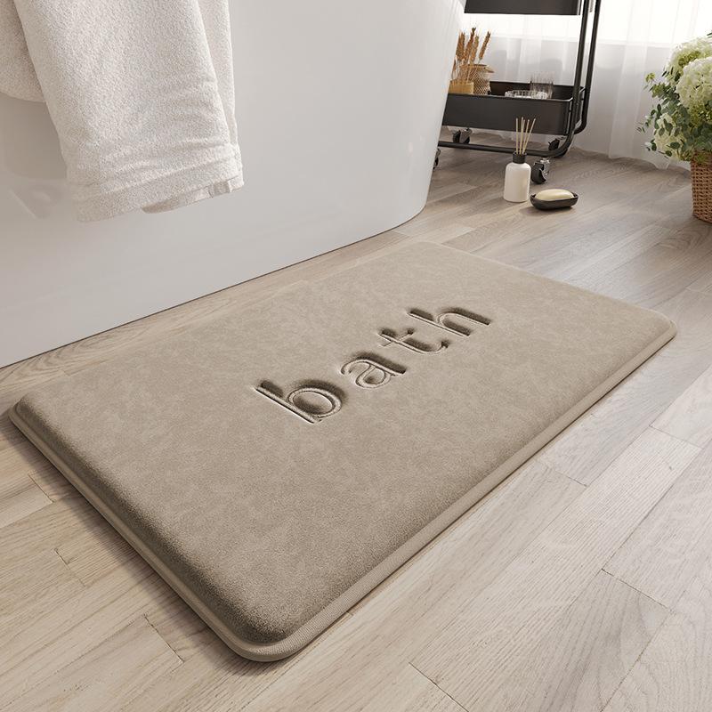 

Bathroom Door Absorbent Floor Mat Quick Drying Five-Star Hotel Bathroom Non-Slip Foot Mat Toilet Thickened Carpet 40x60cm