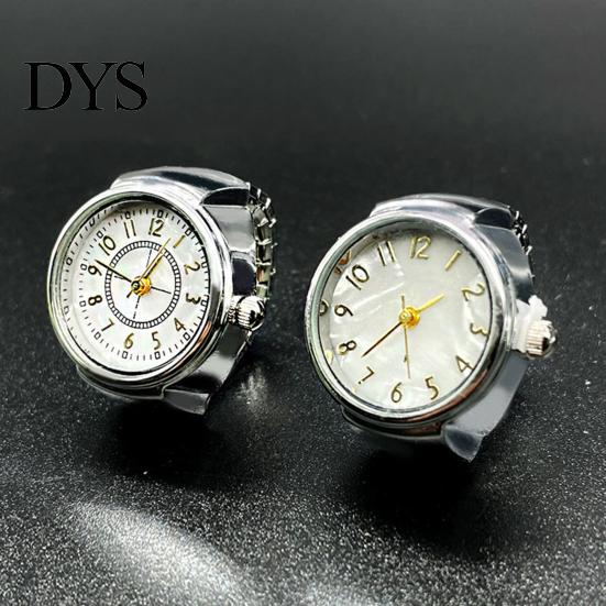 Trendy Finger Watch Ring Watches Men Women Elastic Clear Innovative Digital Round Dial Quartz for Valentine's Day Adjustable Number