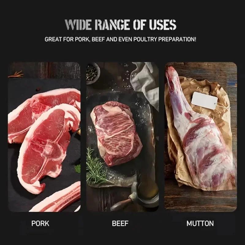 Rib Membrane Remover 1/2/3 Pcs Non Slip Grip Rib Skinner Tool Stainless Steel BBQ Prep Accessory Effortless Membrane Peeler