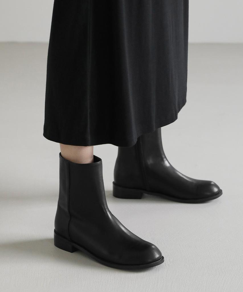 Sappun Madarin Round Ankle Boots (3Cm)