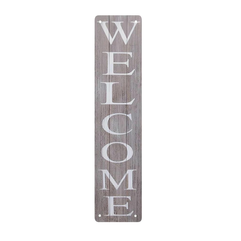 Retro WELCOME HOME Aluminum Sign Address Sign Funny Vintage Metal Sign For Garage Workshop Man Cave Club Bar Outdoor Wall  Decor