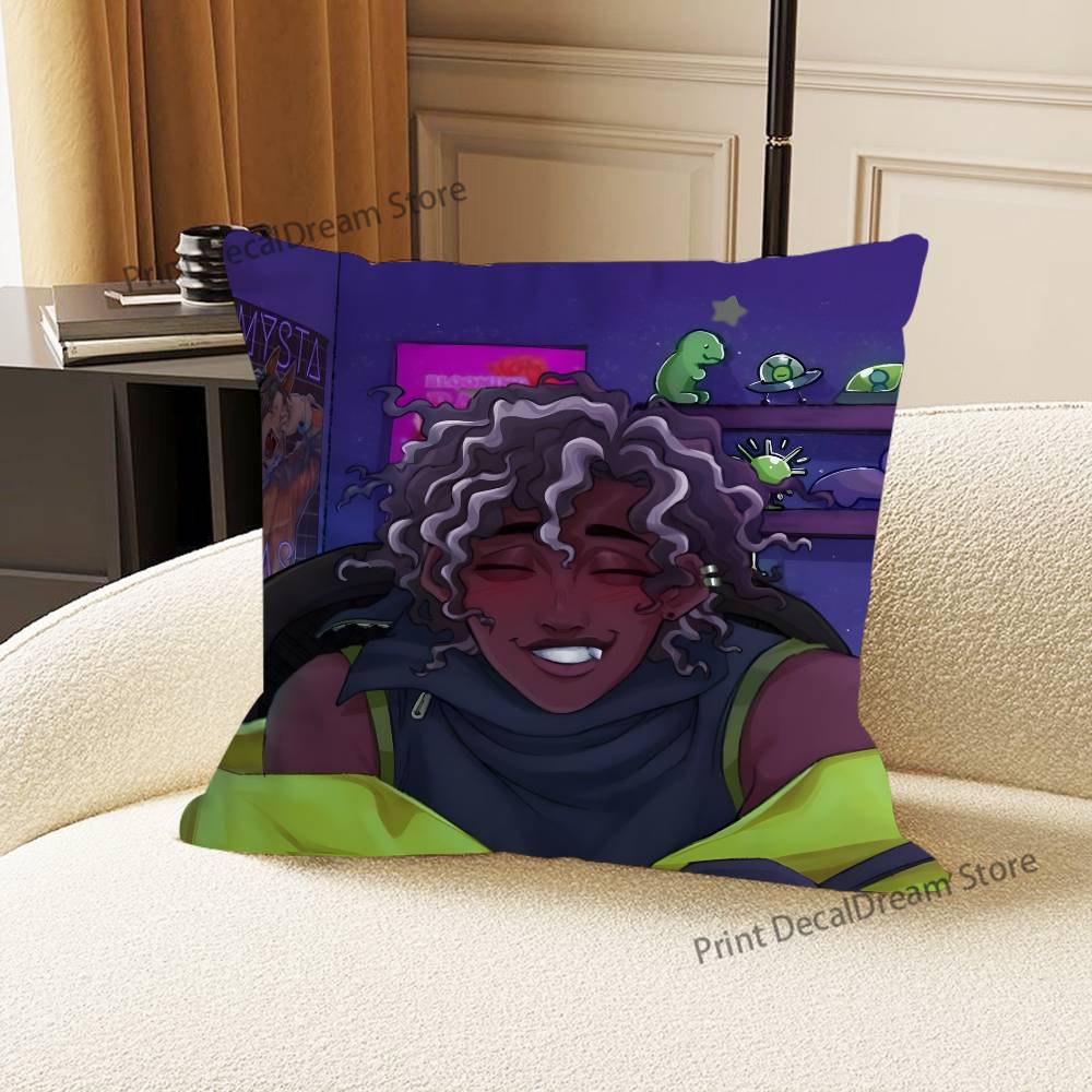Game E-ERROR143 M-Micah Yujin Cushion For Bedroom Car Coffee Shop Room and Living Room Sofa Decorative Pillow Cover Case
