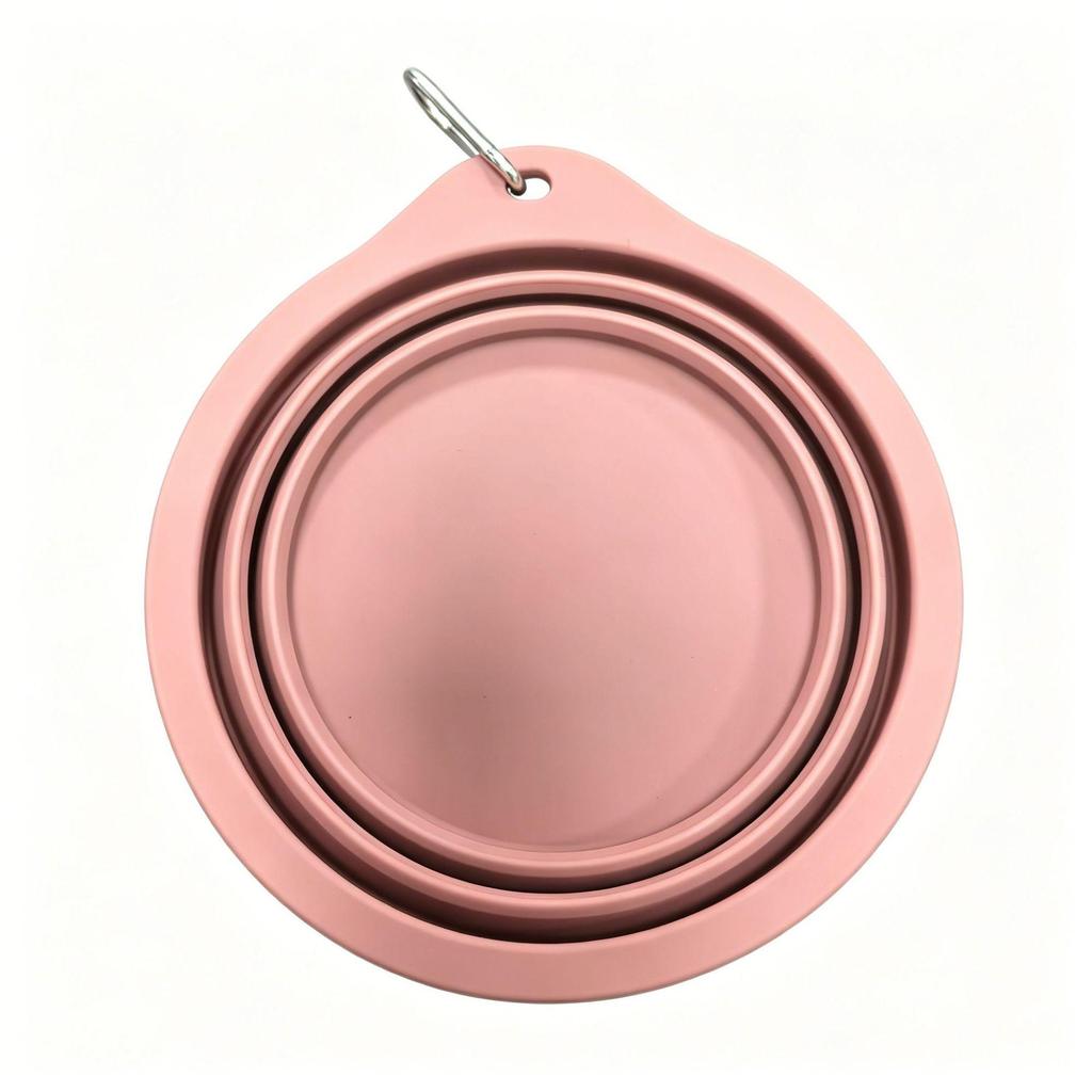 Portable Foldable Silicone Pet Bowl for Dogs & Cats - Outdoor Food & Water Bowl