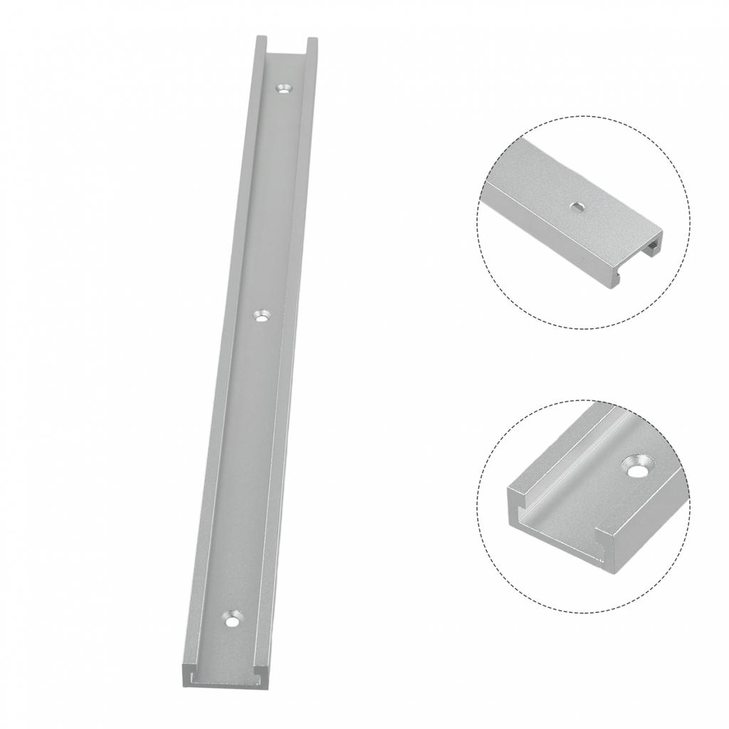 300/400/600mm T-Track Aluminium Alloy Miter Bar Slider Silver
