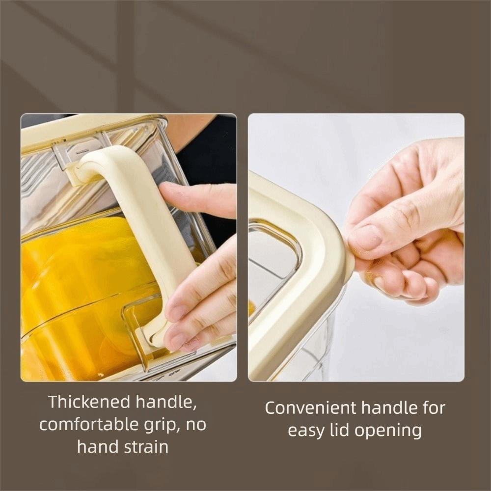 Kunststoff-Kühlschrank-Aufbewahrungsbox, große Kapazität, versiegelbar, Obst- und Gemüse-Crisper mit Deckel, stapelbarer Gemüse-Aufbewahrungs-Organizer