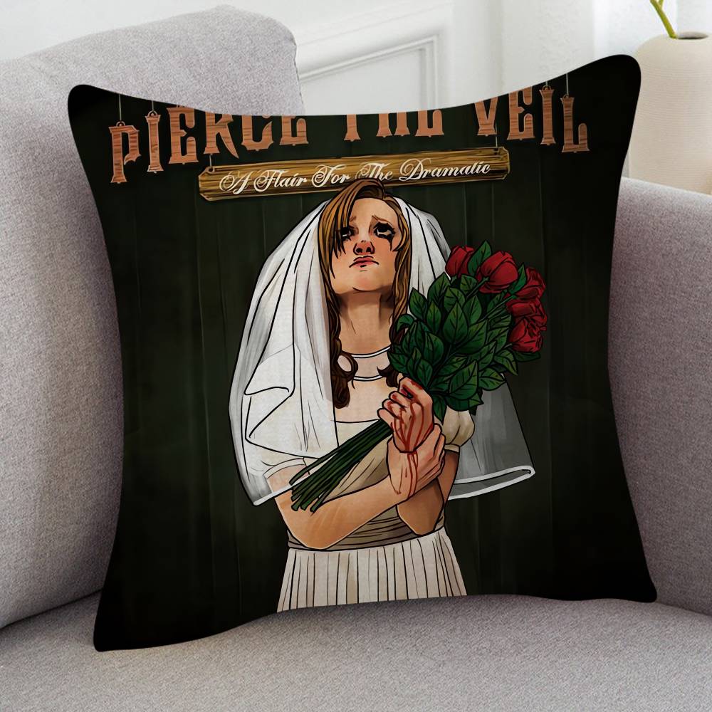 Rock Band Pierce The Veil Pillow Case Soft Double Sided Print Sofa Cushion Cover Throw Pillow Covers