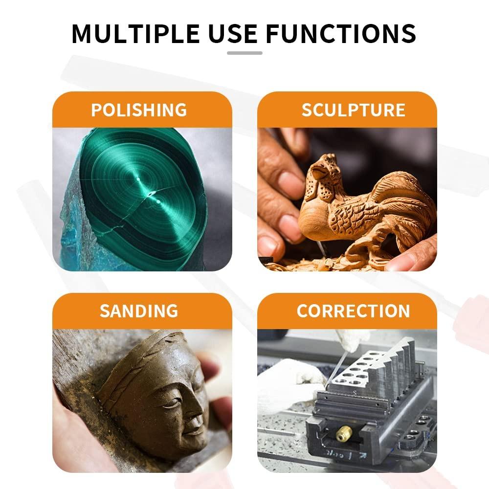 Plastic Handle Flat File 6 Inch File Handles Hand Tools Diamond Needle Files  Glass