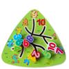 1Pc Triangular Wooden Track Pairing Toy Cartoon Slider Movable Color Shape Recognition Game Suitable For Children Ages 3+