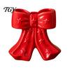 Flower Arrangement Pot Ceramic Bow Vase with Star, Decorative Flowers Vase, Creative Chic Room Decor Gifts Holder for Living Table Centerpiece