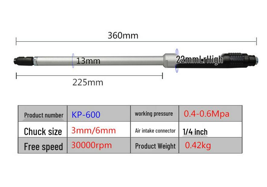 Gaobao Pneumatic Ultra-long Engraver & Polisher