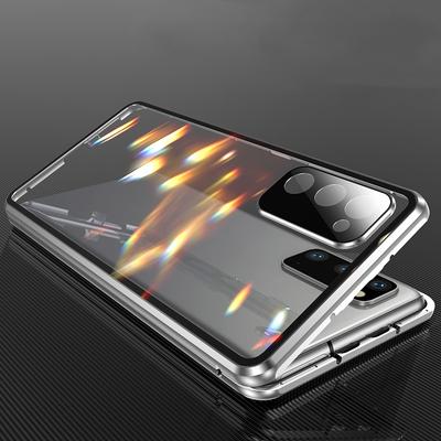 360 Full Cover Wireless Charging Case for Samsung Galaxy S25 S24 S23 S22 S21 Ultra Plus Double Sided Glass Metal Magnetic Cases