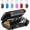 Security Lock Travel Safe Box with Removable Cable Handle Password Storage Box Travel