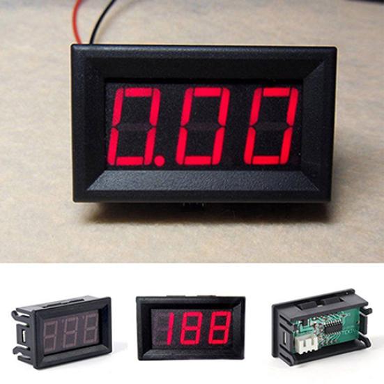 Portable DC 0-30V Voltmeter LED Display Panel Car Motor Digital Voltage Meter