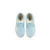 Vans slip-on kids low-top skate shoes checkered blue white for little kids VN0A5KXM7TC