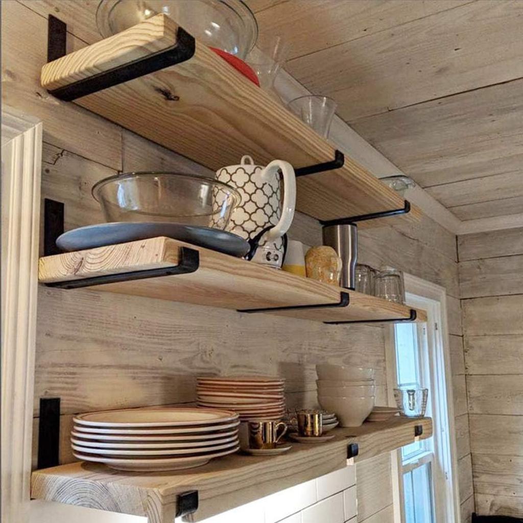 Iron Art Wall Bracket Bracket Bookshelf Wall Shelf Wall Hanging Partition Load-bearing Support Shelf Support