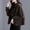 Double-sided Woolen Short Coat Women's Spring Autumn New Thickened Fashionable Top