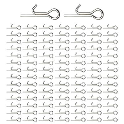 100pcs Stainless Assist Rig Hook Connecting Pin Soft Fishing Lures Baits Stingers Needle Fishing Tackle Accessories