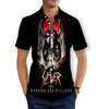 CAVVING Stampa 3D BAND SLAYER Camicie Casual alla Moda da Uomo/Donna Maniche Corte Ampie Traspiranti T01