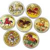 2026 Year Of The Horse Commemorative Coin Zodiac Horse Gold And Silver Coin 2026  Year Souvenir 40Mm Auspicious Animal Horse