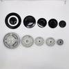 Metal Stove Burner and Knob Set Cooktop Burner Heads and Control Knobs Ranges Burner Caps Metal Texture for Stove