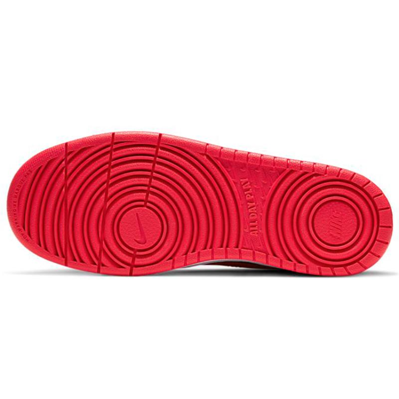 Nike Court Borough Mid 2 Black University Red GS Sneakers CD7782-003