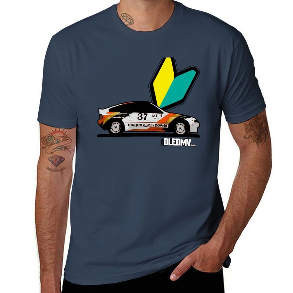 DLEDMV CRX Mugen TShirt Man T Shirt Luxury T Shirt Man Cotton TShirt