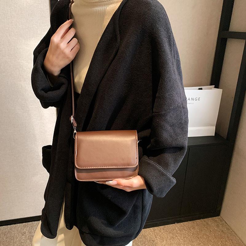 Trendige Streetstyle Umhängetasche 2023 Winter Neu Lässige Pendlertasche Retro Einfach Kleine Quadratische Tasche
