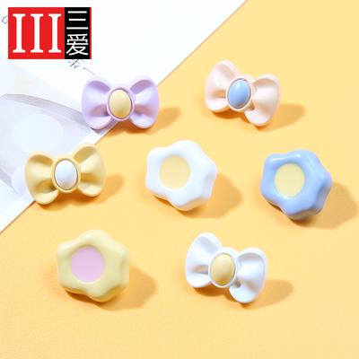 Bow Cartoon Buttons Children'S Clothes Jacket Sweater Decorative Button Accessories Baby Clothing Beautiful Small Buttons