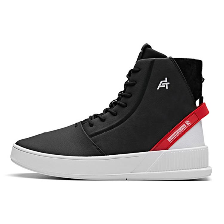 

New Anta Life Collection Coverage Anti-Slip And Wear-Resistant Breathable High-Top Skateboard Shoes Men s Black White Red 11848051-6 39